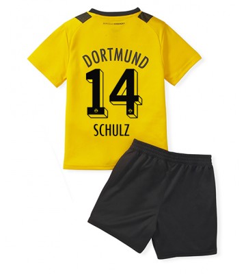 Borussia Dortmund Nico Schulz #14 Hjemmedraktsett Barn 2022-23 Kortermet (+ Korte bukser)